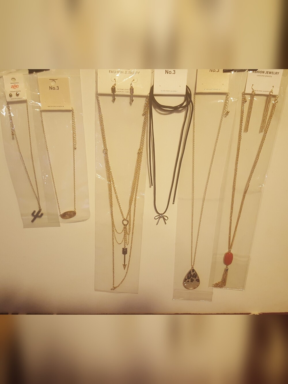 9pc NEW Y2K VINTAGE JEWELRY LOT #1 mix lot